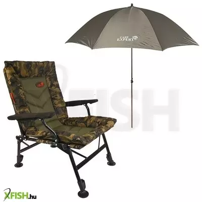 Carp Expert Comfort Camo Horgász Szék Cxp 220cm Ernyővel