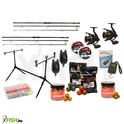 Carp Expert Max2 360cm Dupla Bojlis Szett Rodpoddal, Kapásjelzővel És Csalikkal