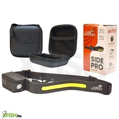Carp Expert Side Pro Horgász Fejlámpa Kemény Tokkal
