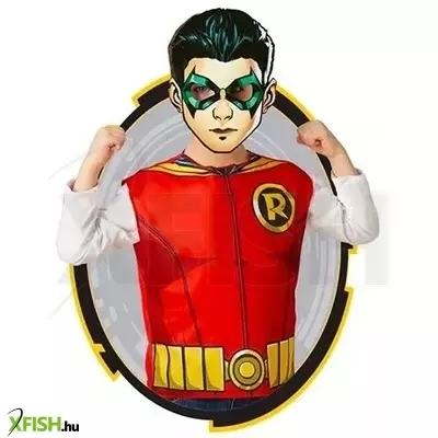 rubies: igazság ligája - robin prémium jelmez papír maszkkal, 95-125 cm