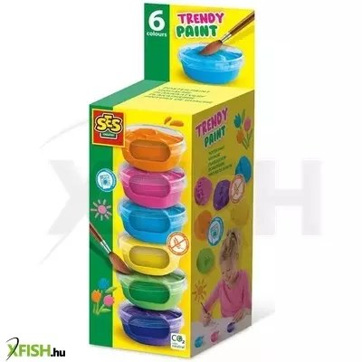 Ses trendy tempera festék 6 db