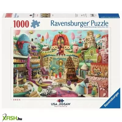 Ravensburger puzzle 1000 db - tündéri utcák