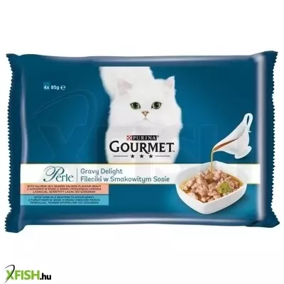 Gourmet perle gravy delight lazac 4x85g multipack, 12 db/csomag