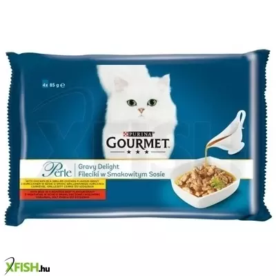 Gourmet perle gravy delight csirke 4x85g multipack, 12 db/csomag