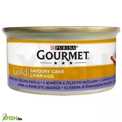 Gourmet gold savoury cake báránnyal és zöldbabbal 85g, 1 db/csomag