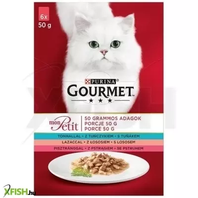 Gourmet Mon Petit Tonhallal/Lazaccal/Pisztránggal 6x50g Multipack