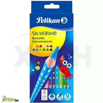 Pelikan: Silverino 12 darabos színes ceruza