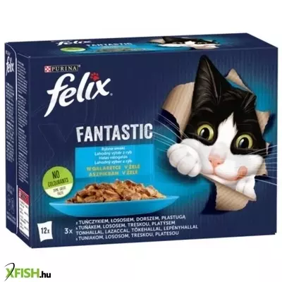 Felix Fantastic Multipack Halas Válogatás Aszpikban 12x85g