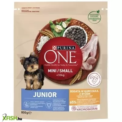 ONE Száraz Kutya Mini Junior Csirke+Rizs 800g