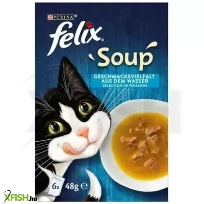 Felix Soup Halas válogatás Szószban 6x48g Multipack