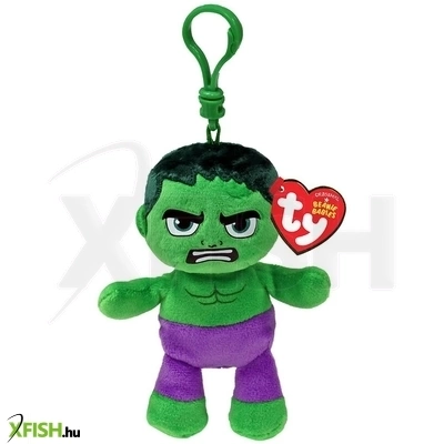 ty beanie babies clip plüss hulk, clip 8, 5 cm
