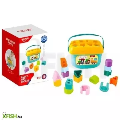 Színes formabedobó 16 darabos szett