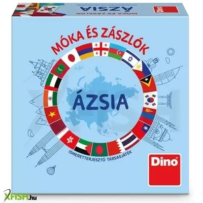 dino társasjáték - móka és zászlók - ázsia