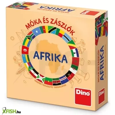 dino társasjáték - móka és zászlók - afrika