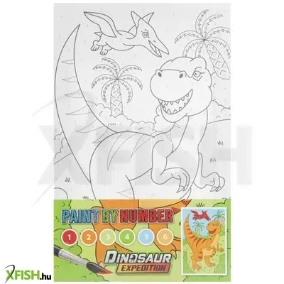 Grafix dínós fess számok szerint 29, 7x19, 5 cm, 2 féle