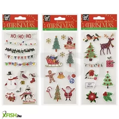 Grafix karácsonyi szivacsmatricák, 3 féle