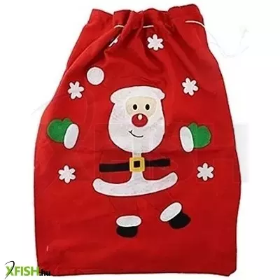 Mikulás textil zsák, puttony - 50 x 70 cm