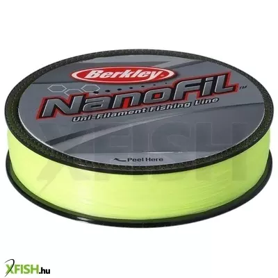Berkley Nanofil Filler Spools Dyneema szálas Pergető zsinór 295yd | 270m Hi-Vis Chartreuse 9.7kg | 21lb 0.007in | 0.17mm