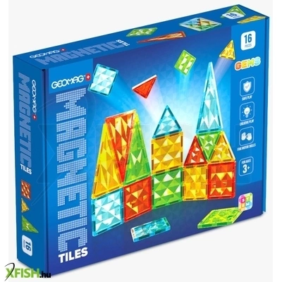 Geomag magnetic tiles gems 16