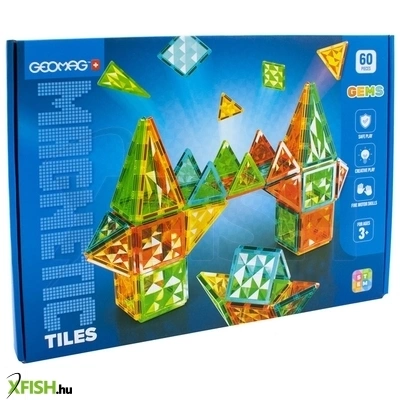 Geomag magnetic tiles gems 60