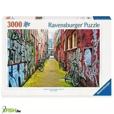 Ravensburger puzzle 3000 db - utca művészet amszterdam