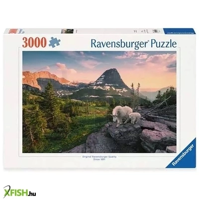 Ravensburger puzzle 3000 db - hegyikecske gidával