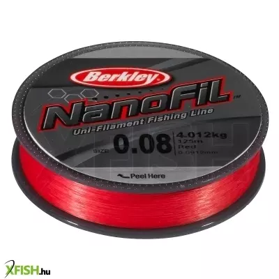 Berkley Nanofil Filler Spools Dyneema szálas Pergető zsinór 125m Red 20.1kg | 44lb 0.28mm