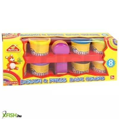 Foshan master gyurma 8 tégelyes készlet kinyomóval