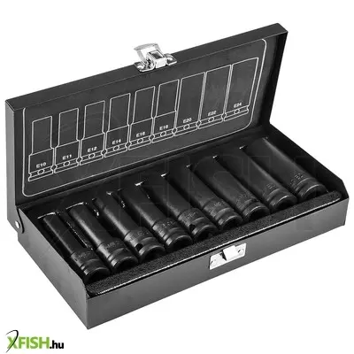 Neotools gépi dugókulcskészlet 1/2 9db hosszú torx e 10-24 cr-mo