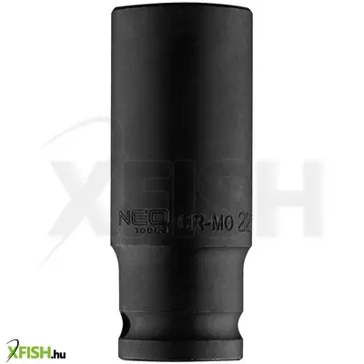 Neotools hosszú gépi dugókulcs 1/2, 22mm, cr-mo