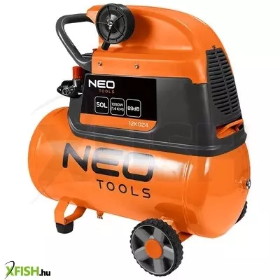 neotools kompresszor, 50l, olajkenésű, 169l/perc