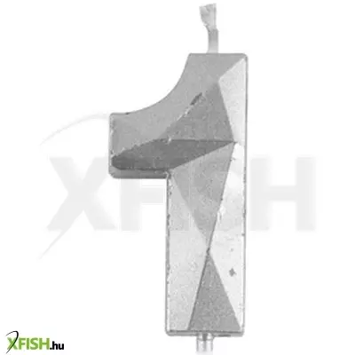 Funny fashion 1-es elegáns számgyertya - ezüst