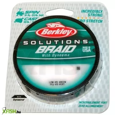 Berkley Solutions Braid Filler Spools Dyneema szálas pergető zsinór 125m Low-Vis Green 13.4kg | 29lb 0.0065in | 0.16mm