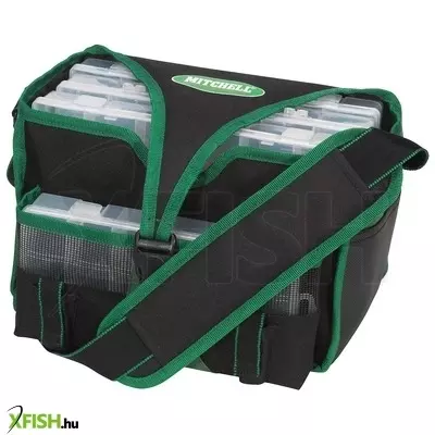 Mitchell Tackle Box Bag Pergető Horgász Táska 3 dobozzal