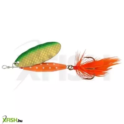 Abu Garcia Reflex Red Körforgó villantó 45mm 7g Gold/Green Flash