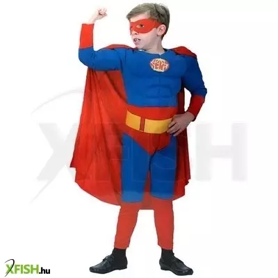 Szuperhős jelmez izmokkal - 110-120 cm