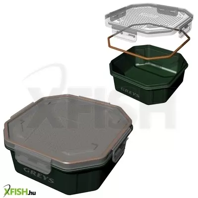 Greys Klip-Lok Perforated Bait Box Coarse csalis doboz 15,5x15,5x3,5 cm
