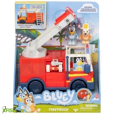 Moose bluey tűzoltó autó