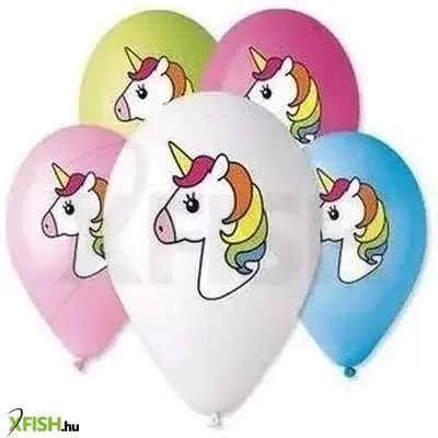 Unikornis mintás lufi - 5 db