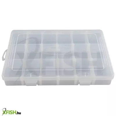 Berkley Tackle Trays Clear pergető doboz állítható rekeszekkel 35,5x21,5x5 cm