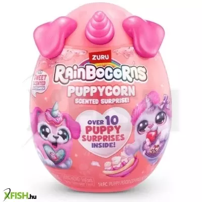 Zuru rainbocorns, pocket puppycorn meglepetés, illatos plüss