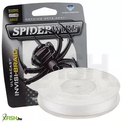 SpiderWire Ultracast Invisi-Braid™ Filler Spools Dyneema szálas Pergető Zsinór 110m Áttetsző 9.1kg | 20lb | 0.12mm