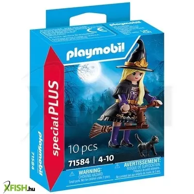 Playmobil boszorkány macskával