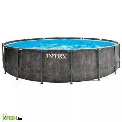 Intex: Greywood Prism merev falú, prémium medence szett - 457 x 122 cm