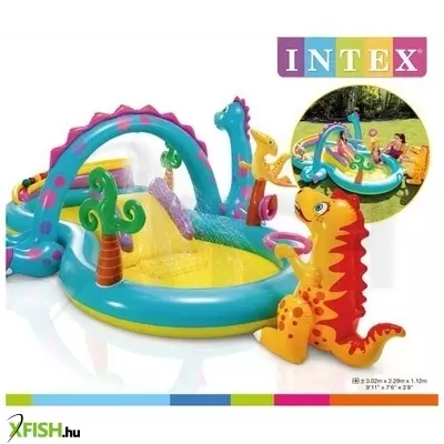 Intex: Dínós gyermek élménymedence - 302 x 229 x 112 cm