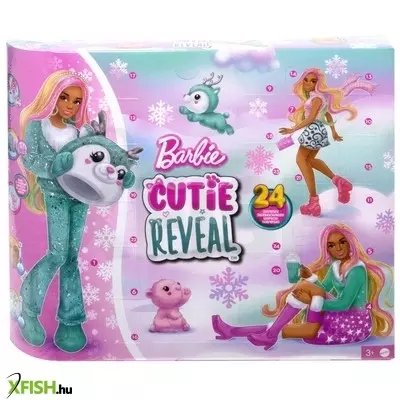 Mattel adventi naptár barbie cutie reveal baba kiegészítőkkel