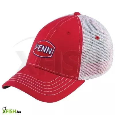PENN Hat Unisex One Size Fits Most Red Polyester/Cotton Hats 3 Hálós Baseball sapka piros