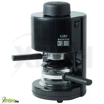 Home szarvasi cafe brill (szv-623) kávéfőző, 800 w, fekete színű, őrölt kávé főzésére, 304 kpa nyomás, időzítő, max. 6 személy részére