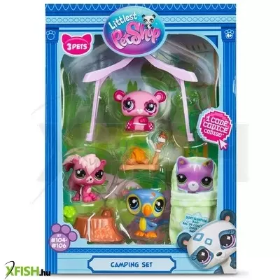 Littlest pet shop lps camping 3 db-os készlet s2