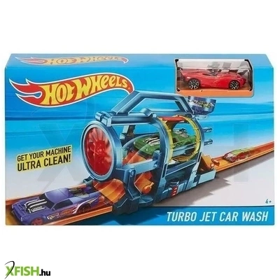 Hot Wheels City: Sugárhajtású autómosó pályaszett